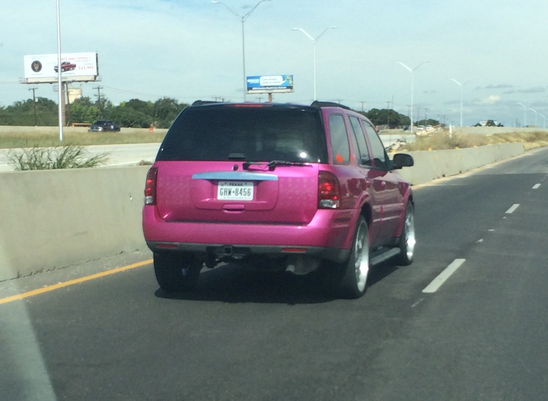 Yes, this pink Buick Rainier exists.